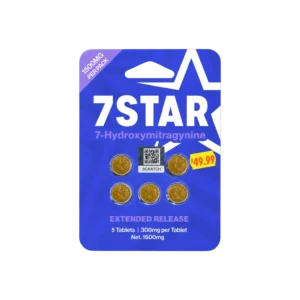 7Star 7OH Kratom Extract Tablets 1500mg- 5ct (300mg/tab)